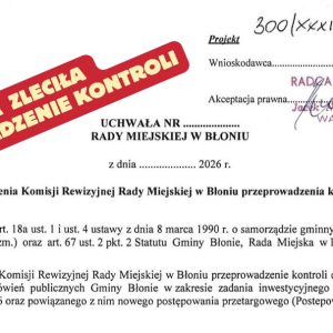 Rozpoczyna się kontrola Komisji Rewizyjnej