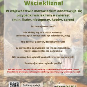 UWAGA! Wścieklizna! – szczepmy naszych czworonożnych przyjaciół!