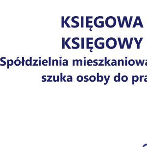 Poszukiwany, poszukiwana: OFERTA PRACY NA STANOWISKO Księgowa/wy ds. windykacji, czynszu, opłat eksploatacyjnych, kasa.