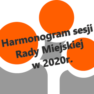 Plan pracy Rady Miejskiej na rok 2020.