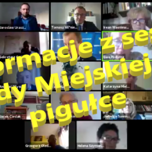 Informacje z sesji Rady Miejskiej z dn. 14.11.2020
