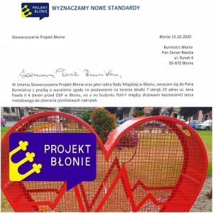 SERCE na nakrętki w Błoniu! Czekamy na decyzję Burmistrza.