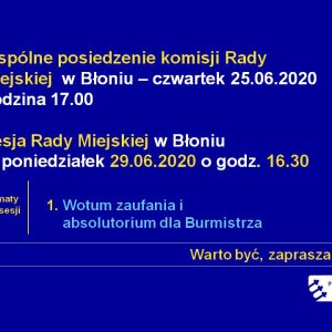 Wspólne posiedzenie komisji i SESJA RADY MIEJSKIEJ!